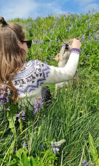 Vogin, lopapeysu munstur af stjörnumerkinu Voginni eftir Rakel hjá Lopamunstur - Icelandic Knitter