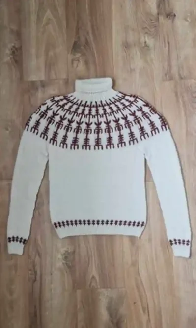 Vegvísir, lopapeysu munstur eftir Rakel hjá Lopamunstur.is
