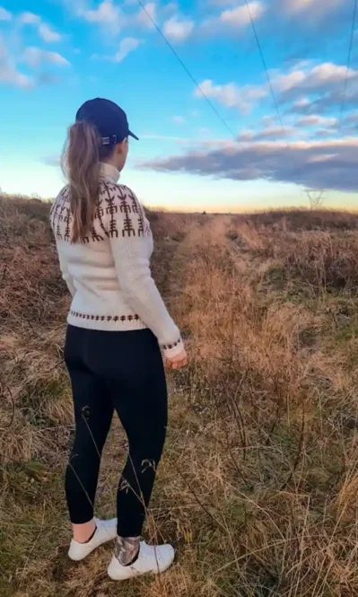 Vegvísir, lopapeysu munstur eftir Rakel hjá Lopamunstur.is